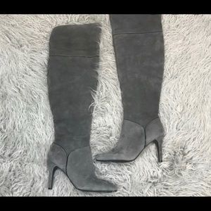 Brand New Enzo Angiolini Suede Gray Boots